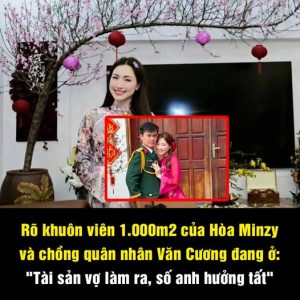 Rõ khuôn viên 1.000m2 của Hòa Minzy và chồng quân nhân Văn Cương đang ở: “Tài sản vợ làm ra, số anh hưởng tất”