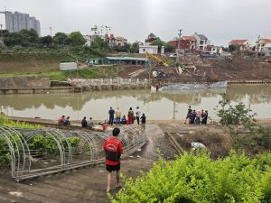 Hiện trường xuyên đêm tìm kiếm 3 mẹ con nghi nhảy sông Hồng ở Hưng Yên